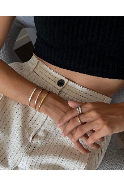 Xui Trend Marka (Pndr) Model Bileklik/Signature Gümüş Renk Çelik Bileklik