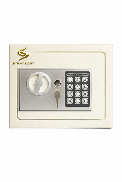 stratecht Şifreli Para Kasası Beyaz Ev Ofis Tipi Dijital Güvenlik Kasası LCD ...