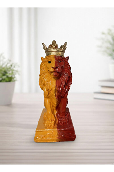 TEZ Dekoretif-KÜÇÜK TACLI ASLAN-Galatasaray Renkleri Biblo