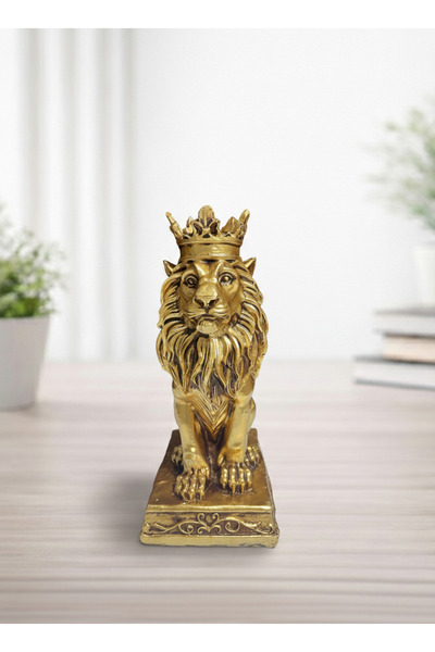 TEZ Dekoretif-KÜÇÜK TACLI ASLAN-Gold