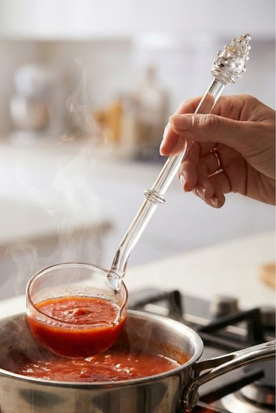 Vivien Home Isiya Durable Glass Food Ladle