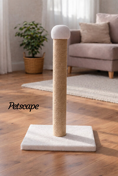 Petscape Cat Scratching Post Natural Sisal/Jute Rope Vertical Scratching Post...