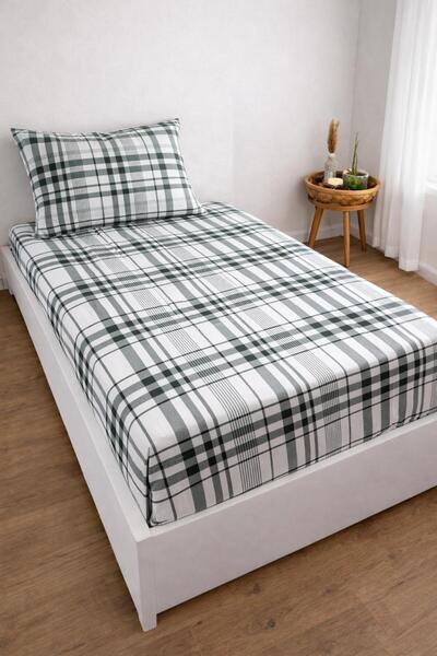 Arma Concept ملاءة مطاطية واحدة من قماش Ranforce بنمط منقوش وغطاء وسادة واحد