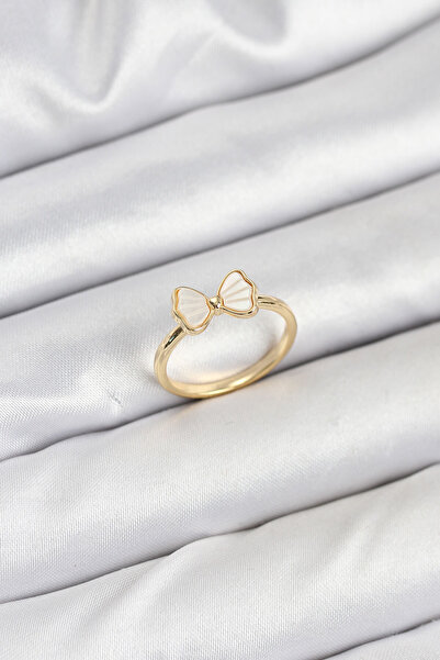 Skygo Brass Gold Color Bow Model Women's Ring - Tj-Byk3838