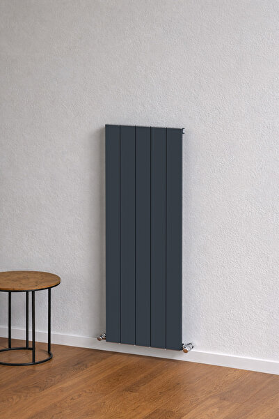 AEON Hestia Alüminyum Radyatör Dikey 125 X 45 Antrasit 5 Dilim
