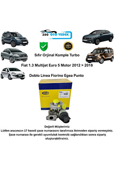MAGNETTİ MARELLİ 359004200060 Turbo Fiat 1.3 Mjet Euro 5 Linea Doblo Fiorino ...