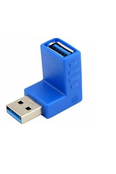 Derwell Usb 3.0 Dirsek 90 Derece Bağlantı Aparatı Dönüştürücü Uzatma Yüksek H...