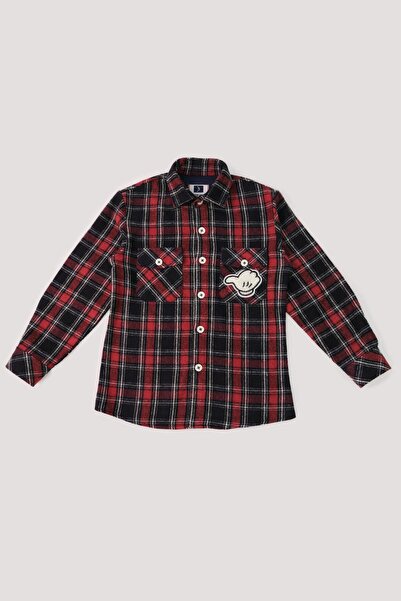 Doctor junior Erkek Çocuk Kırmızı Ekoseli Oduncu Gömlek
