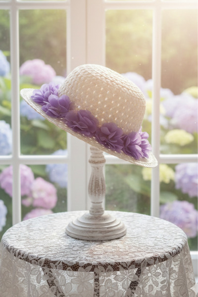 ABİYEKİDS قبعة فتاة الزهور تريلبي لعمر 2/9 ABY206