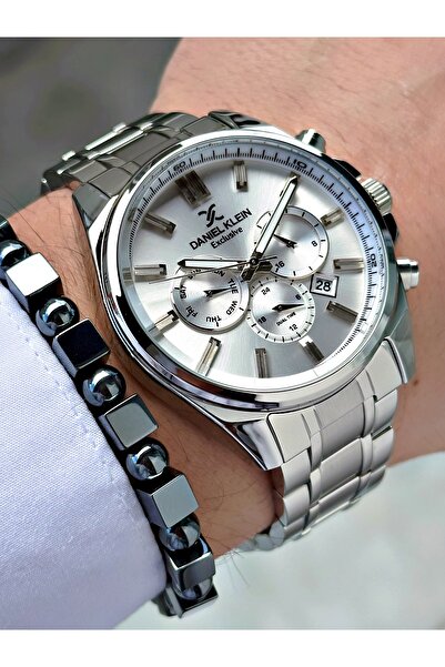 Daniel Klein ساعة يد رجالية متعددة الوظائف مع سوار