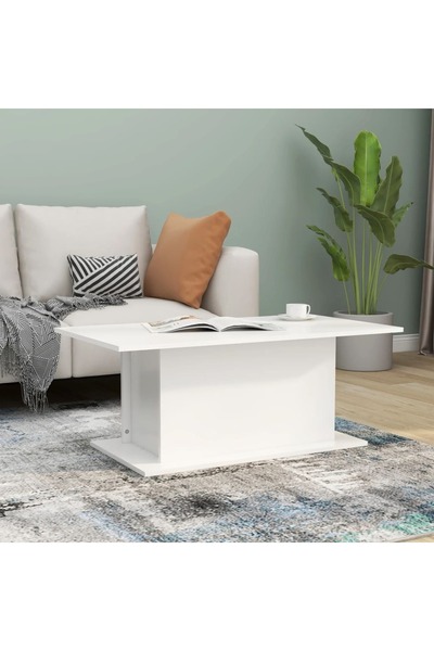 Concept Τραπεζάκι σαλονιού, λευκό, 102x55,5x40 εκ., μοριοσανίδα