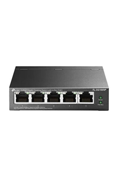 TP-LINK Switch cu 4 porturi PoE Gigabit, 1 port RJ45 Gigabit, Negestionat - T...