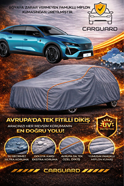 CarGuard Peugeot 408 Araba Brandası Miflonlu Branda Oto Çadır Örtü