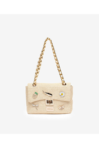 Greyder Kadın Krem Omuz Çantası 5Y2CN69716