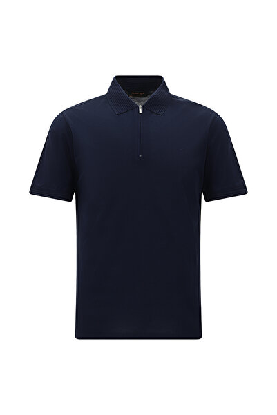 Kiğılı Μπλουζάκι με λεπτή εφαρμογή, στενή γραμμή, με φερμουάρ, κεντημένο, από...