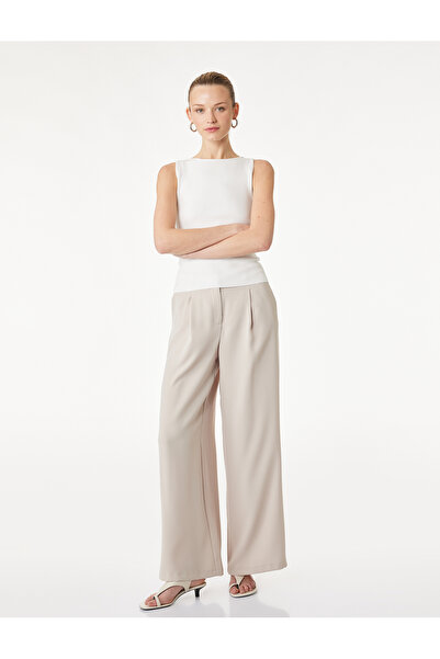 Koton Crew Neck Knitwear Sleeveless Blouse