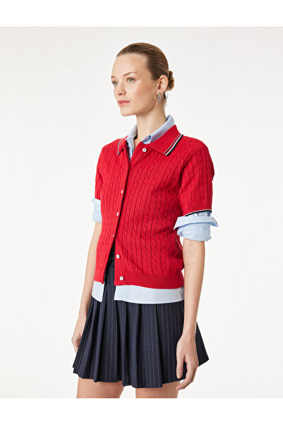 Koton Fustă mini plisată cu dungi și legătură în talie