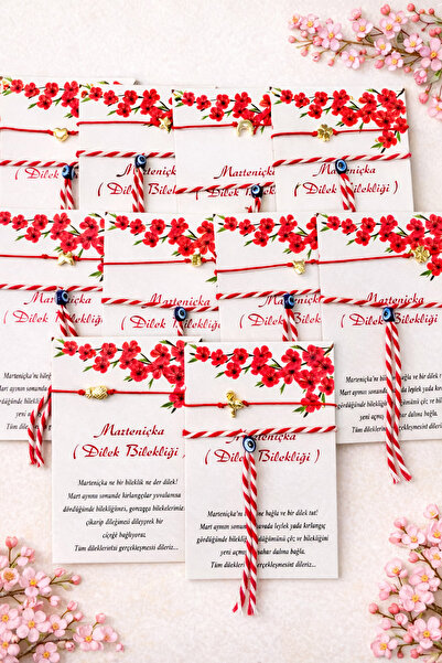 BY DİLEK ÇETİN ACCESSORY Marteniçka Dilek Şans Bilekliği (10 ADET)