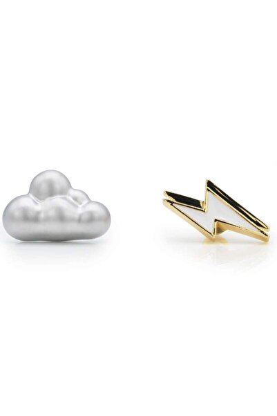 Metalmorphose Bulut ve Şimşek Broş Seti