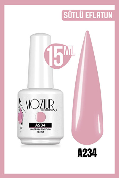 MOZIUR Kalıcı Oje Uv Led A234 (PEMBE SERİSİ) 15ml