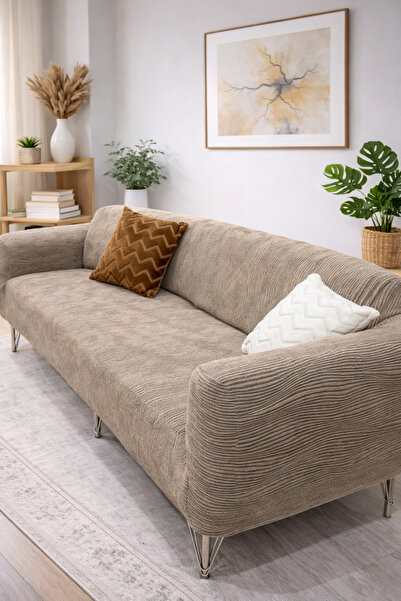 uzhanem غطاء أريكة جاكار 3 مقاعد، غطاء أريكة سرير (محتوى المنتج 1 قطعة) غطاء ...