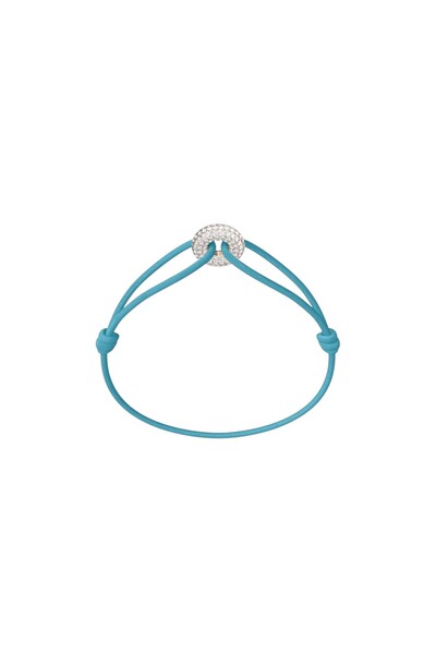Wecord London Mini Rose Soho Pavé Cord Bracelet