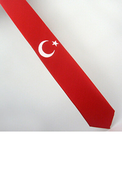 Gaffy Polumesec i zvezda Tkano sa šarom Crvena kravata Ak 01