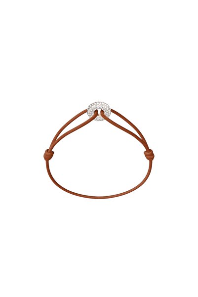 Wecord London Mini Rose Soho Pavé Cord Bracelet