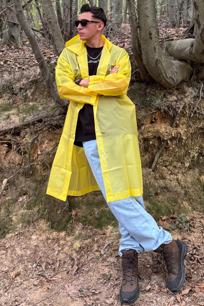 Mollycrush Unisex Raincoat – Lightweight Waterproof Long Raincoat with Hood