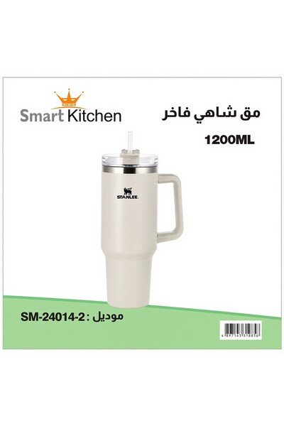 Generic STANLEE 1200ML Vacuum Flask Tumbler Stainless Steel Travel Mug with H...