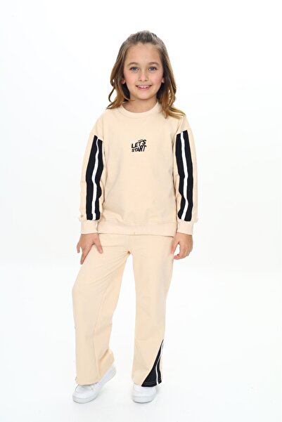 Toontoy Κοριτσίστικο σετ 2 τεμαχίων με στάμπα, γιακά κολεγιακού τύπου, φερμου...