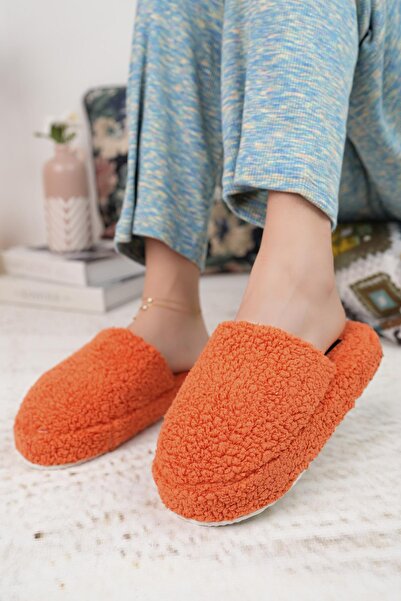Moda Frato Modafrato Havlu Kapalı Kadın Ev Terliği Kışlık Terlik Ses Yapmaz