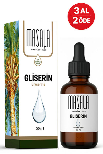 Masala Bitkisel Gliserin 50 ml – %100 Saf Ve Doğal – Cilt Ve Kozmetik Uyumlu