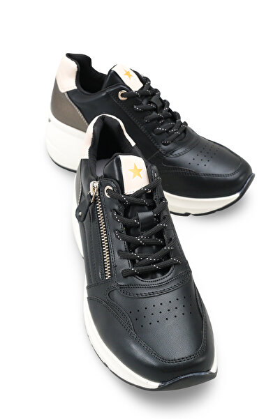 Solo Bag Women's Lace-Up High-Sole Sneaker Sports Shoes