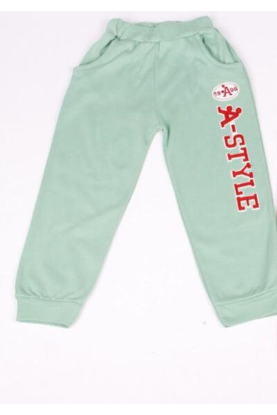 Toontoy بنطال رياضي أساسي للأولاد مطرز مطبوع مع جيوب وحزام مطاطي عند الخصر - ...