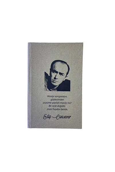 mercanpromosyon Literature Series Edip Cansever Designed Kraft Cover Lined No...