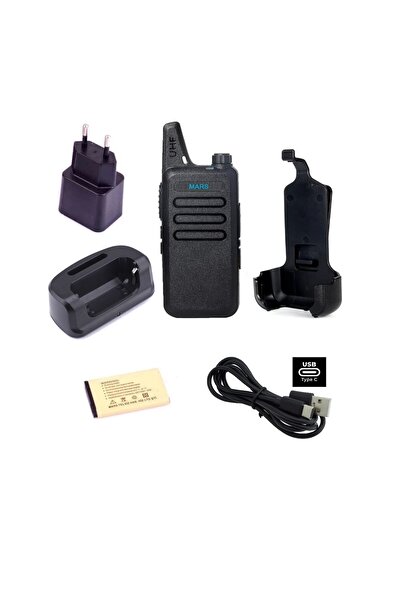 Mars Pmr M446 Lisanssız Yeni Tasarım Type-c Şarjlı El Telsizi
