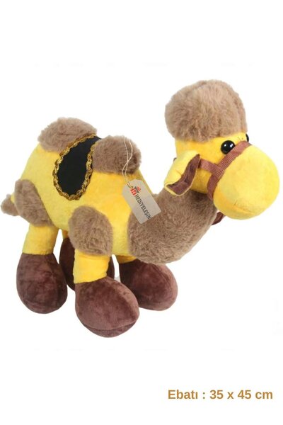 Hediyeleşin Lebbeyk Okuyan Peluş Deve, 35 x 45 cm.