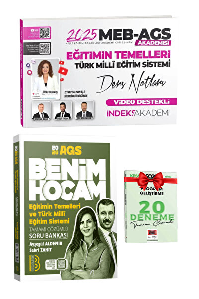 İndeks Akademi Benim Hocam Yayınları 2026 AGS Eğitimin Temelleri Soru Bankası...