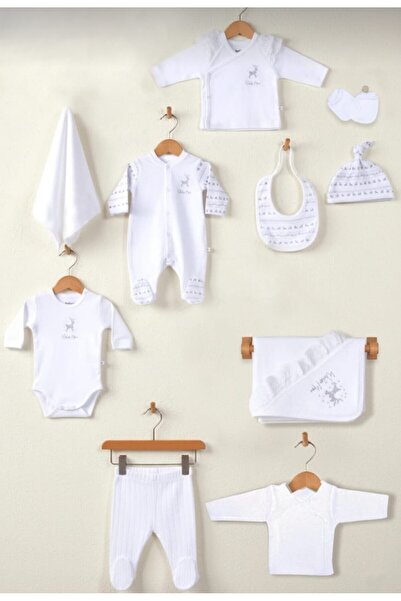 Bebessi BEBESSİ-4160 YENİDOĞAN EKRU 10'LU ZIBIN SETİ