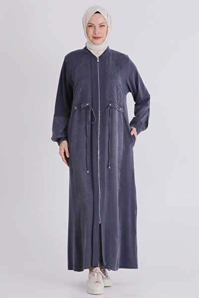 behrem Büyük Beden Tesettür Ferace 28082 Lacivert