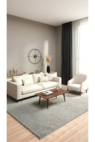 Eliz Home Dokuma Halı Gri Yumuşak Halı Yolluk Çocuk Yatak Odası Oturma Odası ...