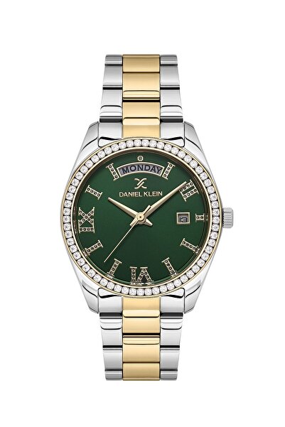 Daniel Klein Sarı Gümüş Rolex Kasa Kadın Kol Saati 30m Su Geçirmezlik 2 Yıl G...