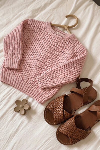 Cigit سترة تريكو بيسكل كوك سيلانيك للأعمار من 2 إلى 8 سنوات باللون الوردي الفاتح