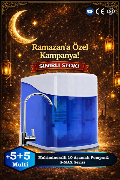 Sumarkt S-Max 10 Aşamalı 12 Lt Metal Tanklı Süper Sarım Membran Teknolojili M...