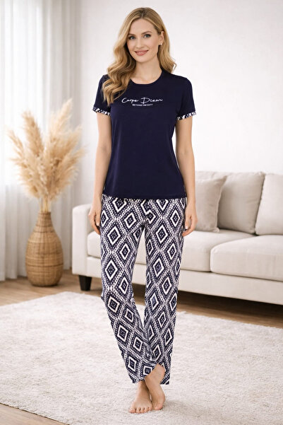 Pemilo Set de pijamale din lycra și bambus cu mâneci scurte pentru femei, 200...
