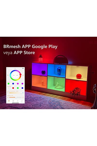 VEPS Spot Led Lamba, Beyaz Gün Işığı Ve Çok Renkli ,tlf. Uygulam. Ayar. Bluet...