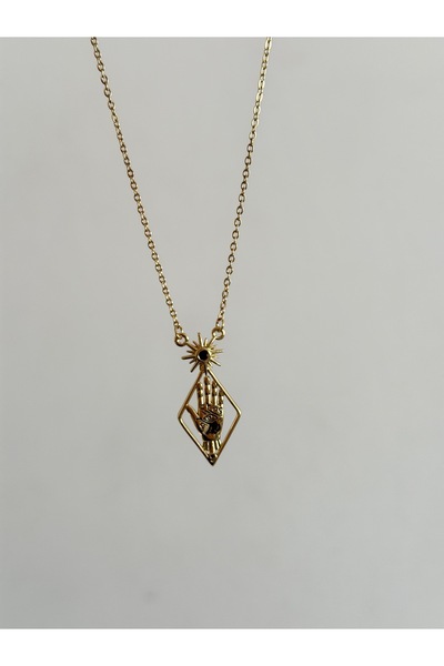 Charmist Çelik özel koleksiyon el detaylı kolye