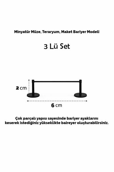 Rex Aksesuar 3 Adet Bariyer - Teraryum ve Minyatür Müze için Figür Museum Of ...