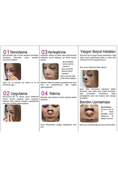 Genel Markalar Horlama Önleyici Manyetik, Mıknatıslı Burun Bandı - Premier Nasal Dilator